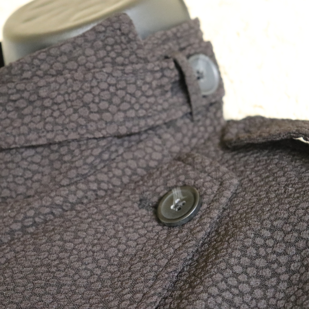 Line & Dot NWT pebbled black pea coat trench coat - Picture 4 of 6